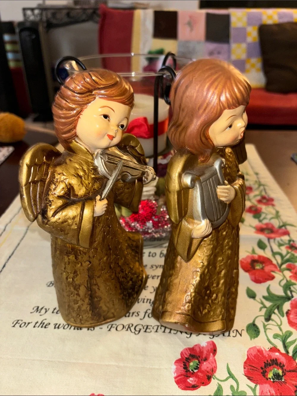 Vintage MCM Japan Gold Angels!
